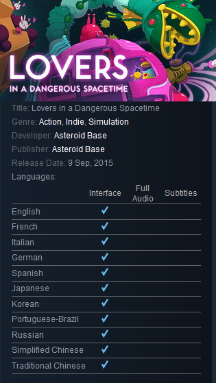 Lovers in a Dangerous Spacetime Steam - Click Image to Close